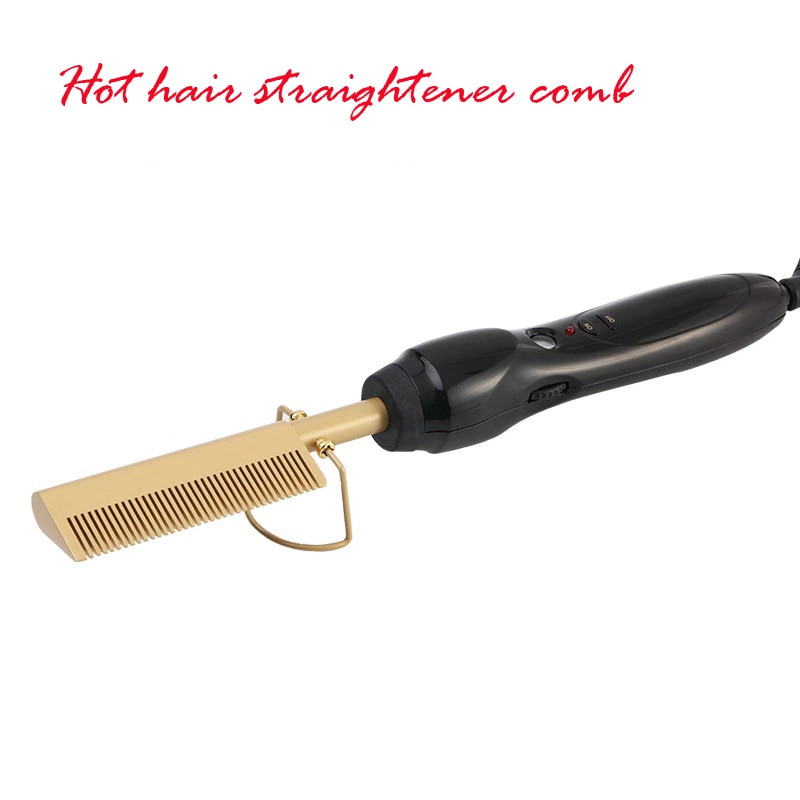 Electric Comb Straightener Hair Straightening Comb Curling Irons Hair Curler Brush Heating Comb Hair Brush