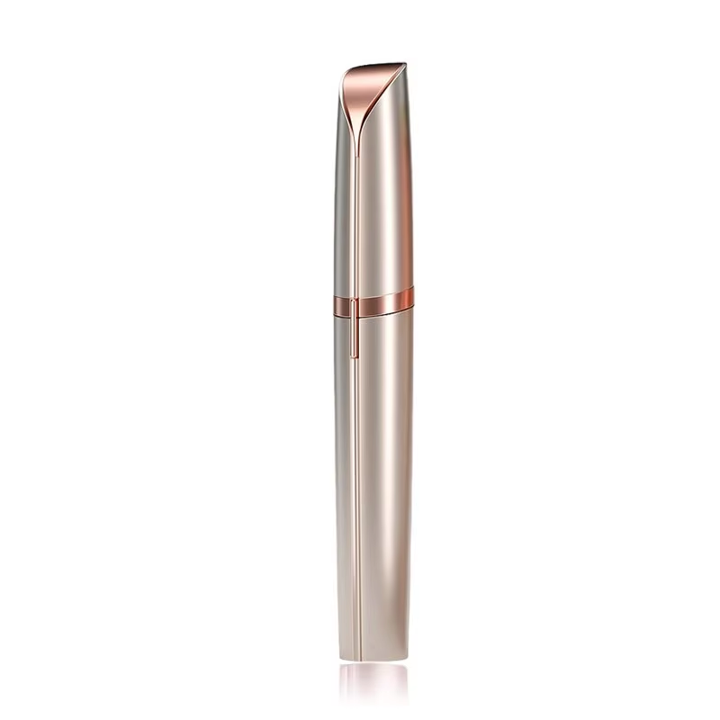 Tondeuse à sourcils électrique stylo outil homme femme propre dames rasoir automatique rasoir épilateur beauté épilation tondeuse: Or