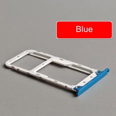 Sim Card Slot Voor Xiaomi Redmi 5 Sim Card Slot Lade Houder Adapter Vervangende Onderdelen: blue