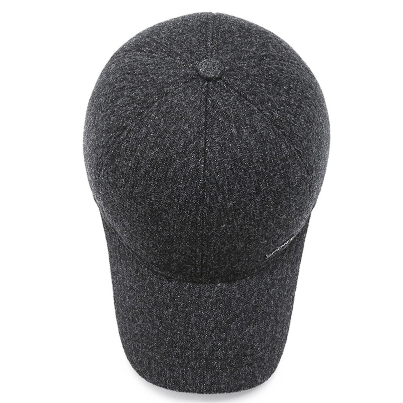 Winter Baseball Cap Men Cotton Hat Dad Hat Warm Hat Plus Velvet Thickened Baseball Cap Wind Cold Duck Tongue Ear Caps