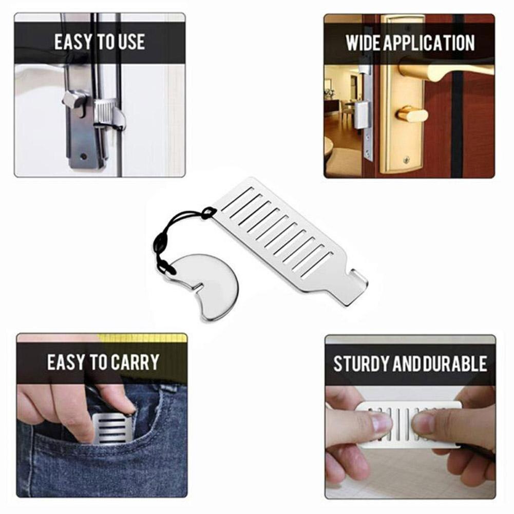 1pc Portable Hotel Door Lock Travel Lock Childproof Lock Lock Home Hardware For Security Anti-theft Door Door Safety Lock C7T0