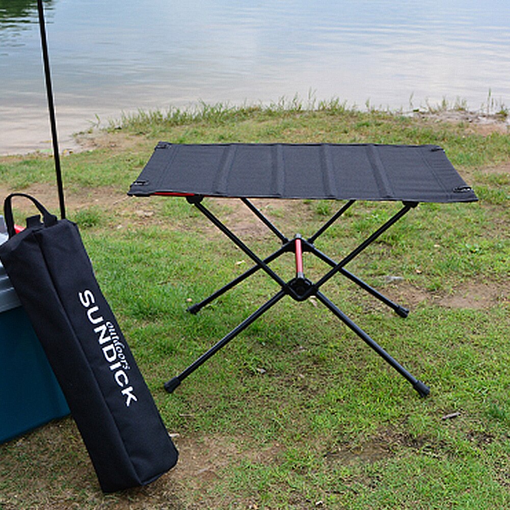 Portable Foldable Camping Table Aluminum Alloy Outdoor Furniture Dinner Desk for Family Party BBQ Picnic