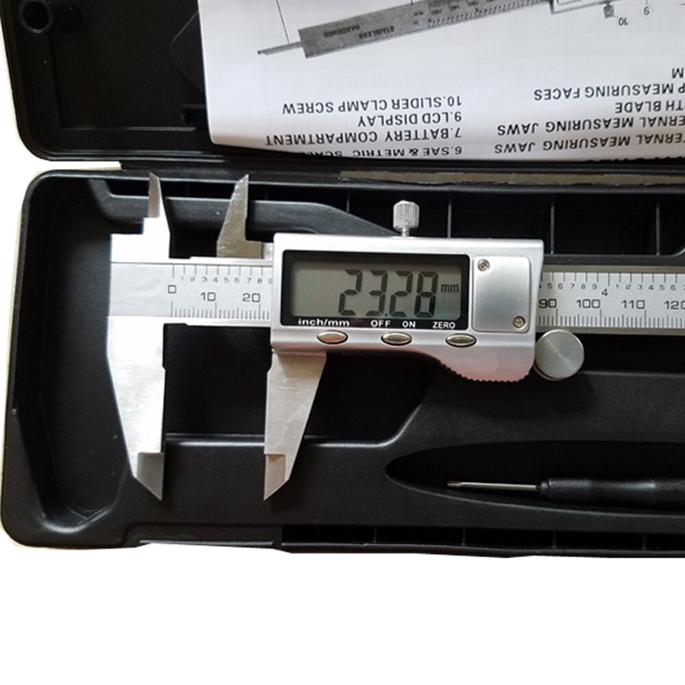 Digital Caliper 0-150mm/6" Stainless Steel Metal Casing Digital CALIPER VERNIER Caliper GAUGE precision Electronic Caliper