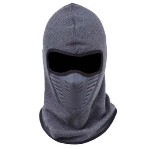 Winter warme Vlies voll Gesicht maske Deckel winddicht warm Sturmhaube schal männer und frauen hals maske: grau