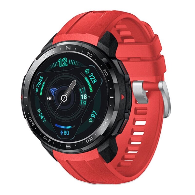 Correa de silicona para Honor GS Pro, repuesto deportivo de , correa de muñeca para Honor GS Pro, correas de reloj ajustables: RED