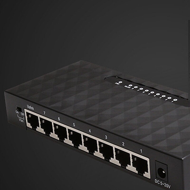 8 Poort Gigabit Netwerk Switch 1000Mbps Gigabit Ethernet Network Switch Lan Hub Ethernet Smart Switcher Eu Plug