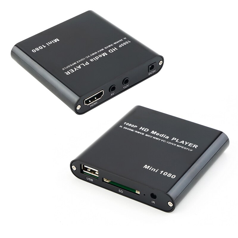 Kebidu mini hdmi 1080p usb externe hdd-speler met sd mmc-kaartlezeruitgang ondersteunt usb/sd mkv/rm/rmvb