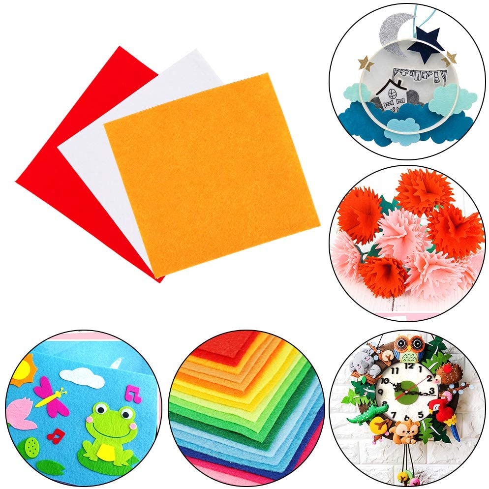 Nonvor Needle Felting Kit,Needle Felting, 80g Wool Roving Needle Felting, Felt Fabric Sheet, Embroidery Hoop, Felting Needles