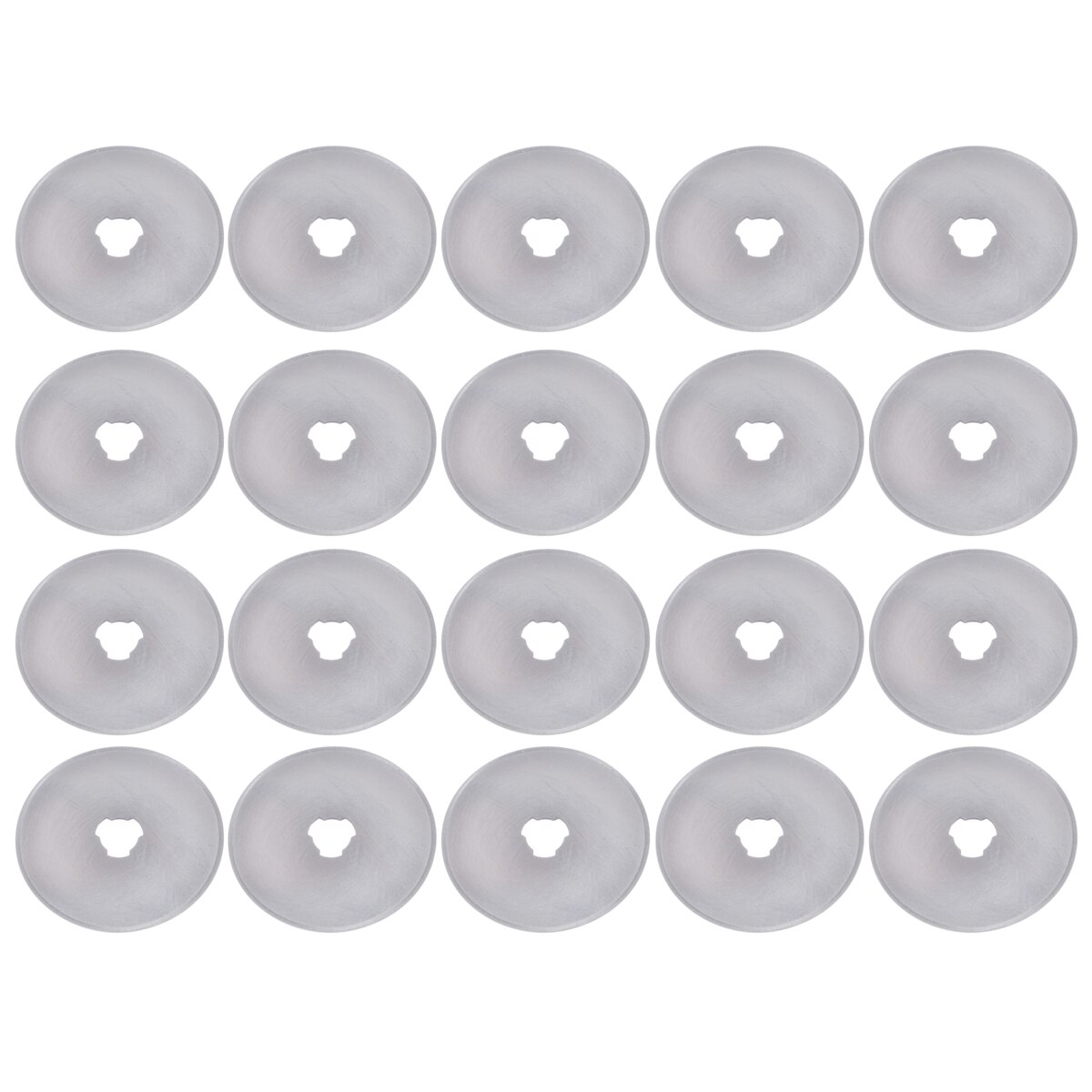 20pcs/set Alloy Tool Steel Rotary Cutter Blades 45mm Silver Rotary Cutter Refill Blades Quilter Sewing Fabric Cutting Tool