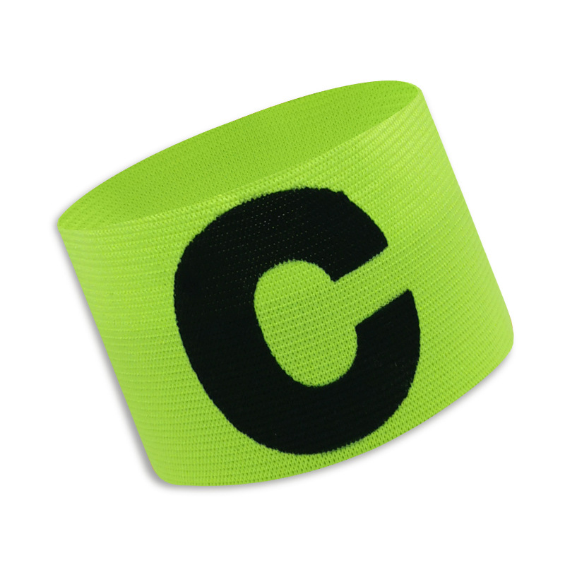 Kids Adults Football Captain Armband Soccer Arm Band Leader Competition Soccer Captain Group Armband Football Training: green