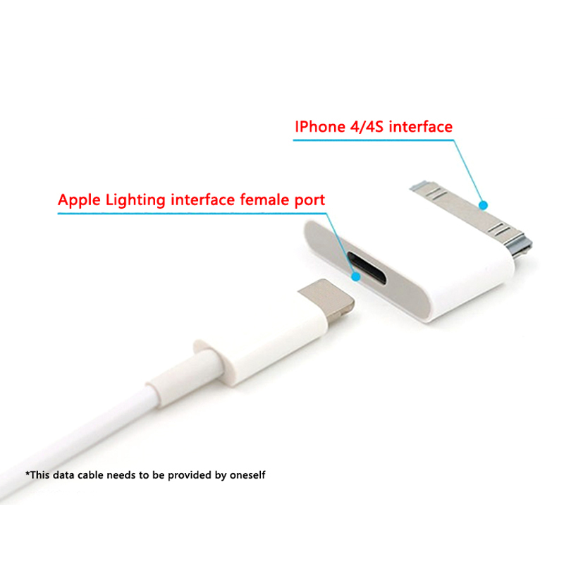 Verlichting Naar 30 Pin Adapter Opladen Sync Converter voor IPad 2 3 IPhone 4 4 S IPod Touch datakabel ﻿