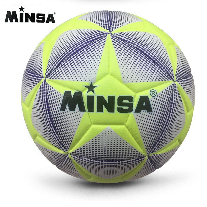 Brand MINSA A++ Standard Soccer Ball PU Soccer Ball Training Balls Football Official Size 5 and Size 4 bal