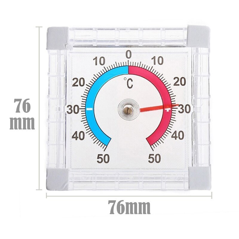 Dial Thermometer Indoor Outdoor Window Wall Temperature Gauge for Greenhouse Garden Home Temperature Monitor for household