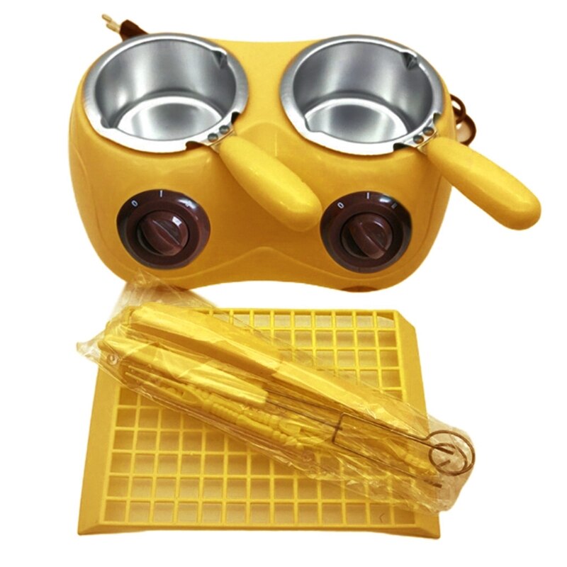 Electric Chocolate Melter Durable Aluminum Liner Plastic Chocolate Melting Pot Electric Fondue Melter Machine Tool