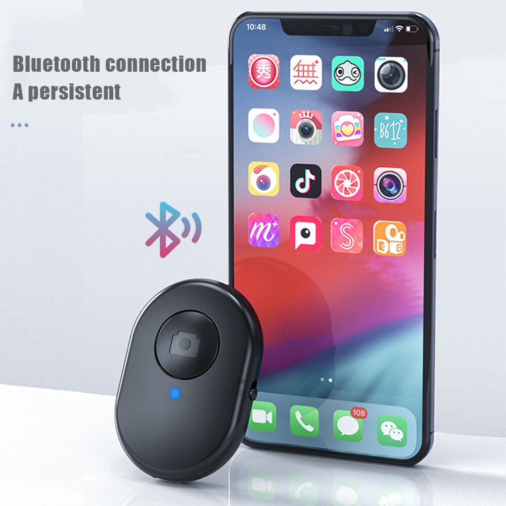Bluetooth-Compatibele Afstandsbediening Shutter Oplaadbare Camera Telefoon Selfie Stok Afstandsbediening Sluiter Voor Ios Android Iphone