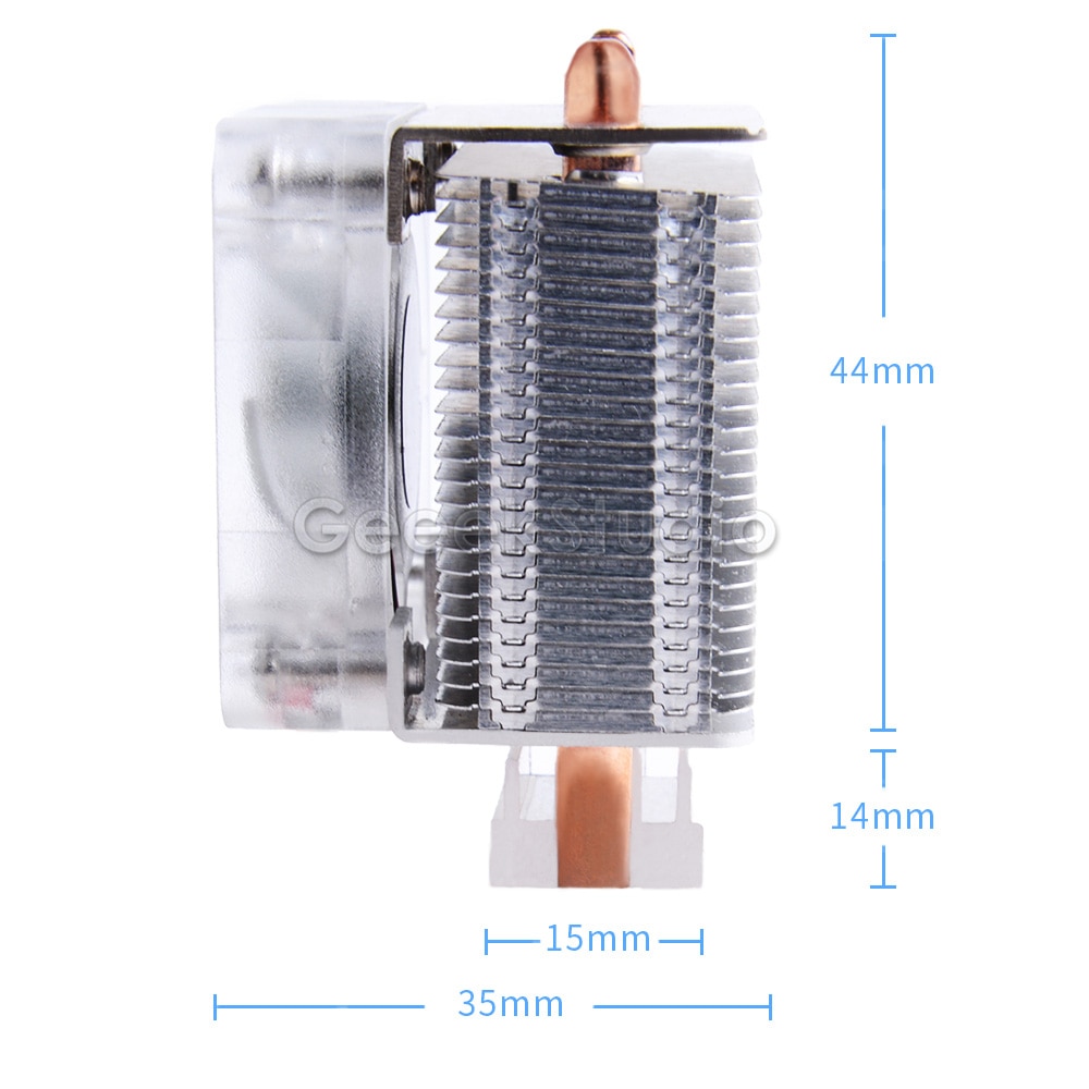 Neue! EIS-Turm CPU Lüfter V 2,0 Super wärmeableitung 7 Farben Licht Halterung 5-schicht fallen für Himbeere Pi 4B / 3B / 3B +