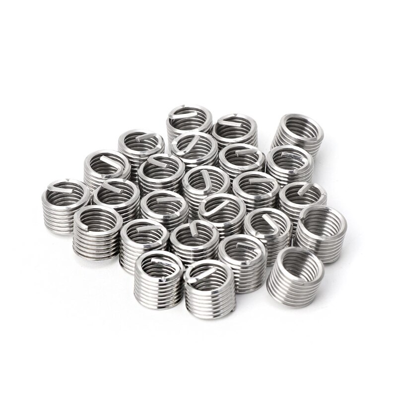 30Pcs M8 Thread Repair Insert Kit Auto Repair Hand Tool Set For Car Repairing B95B