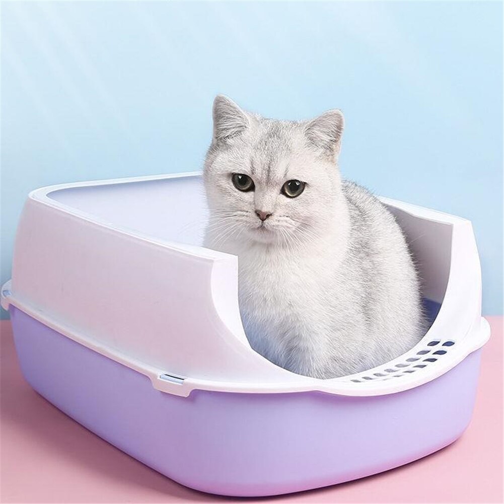 Cat Litter Box Pet Kitten Plastic Clean Basin Bedpan Indoor Puppy Kitten Anti Splash Toilet Pet Deodorant Fully closed Sandbox