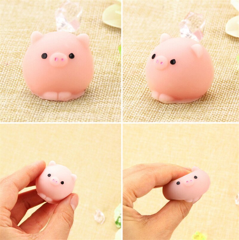 Varken Bal Squishy Langzaam Stijgende Kawaii Mini Mochi Bunny Telefoon Strap Squeeze Stretchy Leuke Hanger Brood Cake Kids Toy