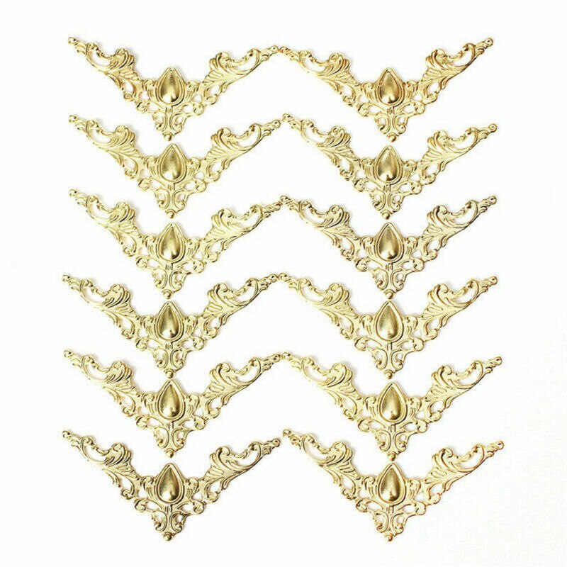 12 PCS metal corner bracket gold copper copper 42mm corner bracket photo frame furniture protector decoration