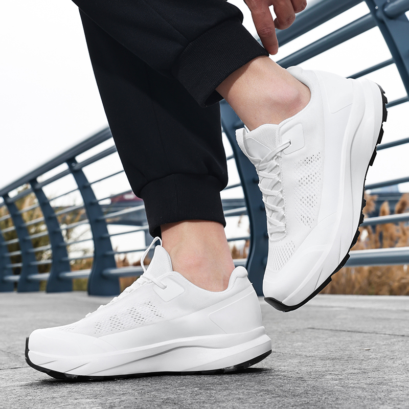 Zapatos de senderismo de goma para hombre, zapatillas de montaña para acampar, para exteriores, antideslizantes, impermeables, transpirables, para caminar y senderismo