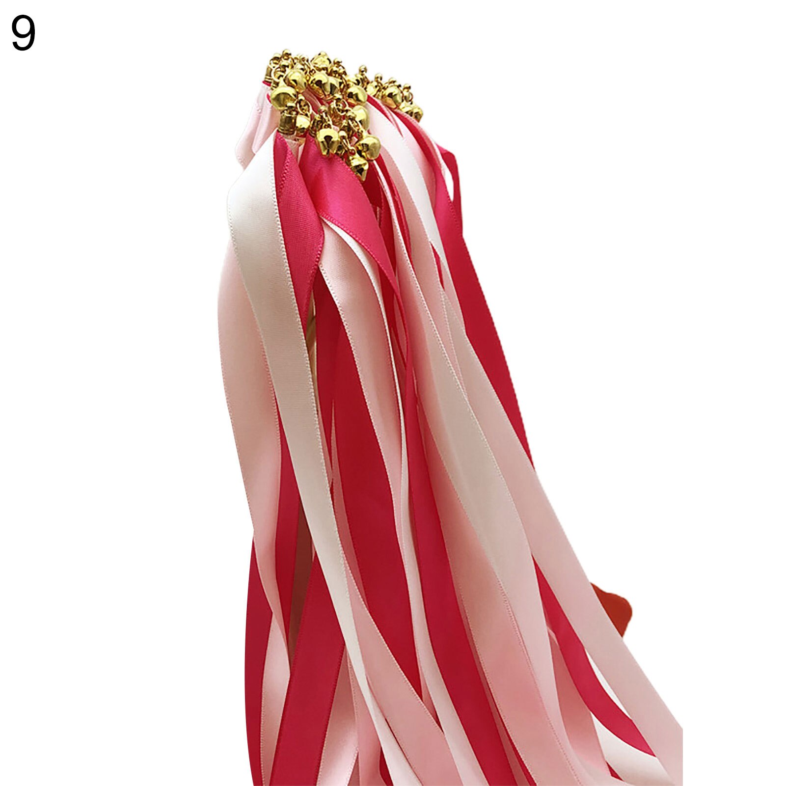 10 stuks handzaam lint met houten stokbel bruiloft feest rekwisieten decoratie interactief hulpmiddel groot goedkoop: 9