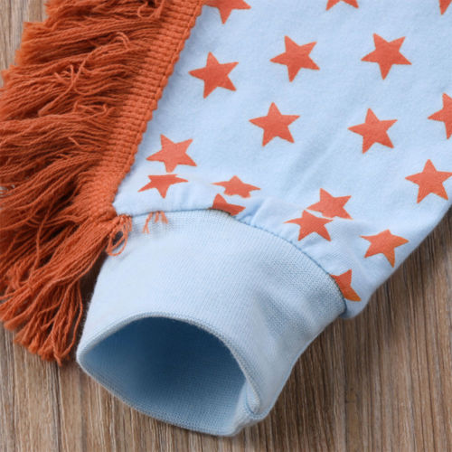 Helen115 Lovely Kid Baby Girl Clothes Cartoon Printed Long Sleeve Cotton Outfits 1-7years