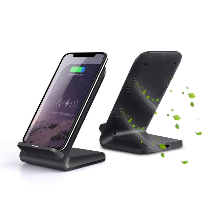 15W Fast Qi Wireless Charger Stand Dock Mobile Phone Chargers For Samsung Galaxy S20 + iPhone 11 XS