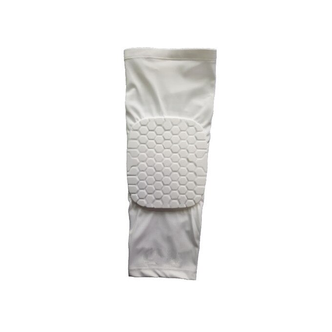 1 st. basketbal beenbeschermers ademend voetbal kniebeschermers ondersteunt sportveiligheid kniebeschermers bumper kniebeschermers beschermingspads.: Wit / Xxl