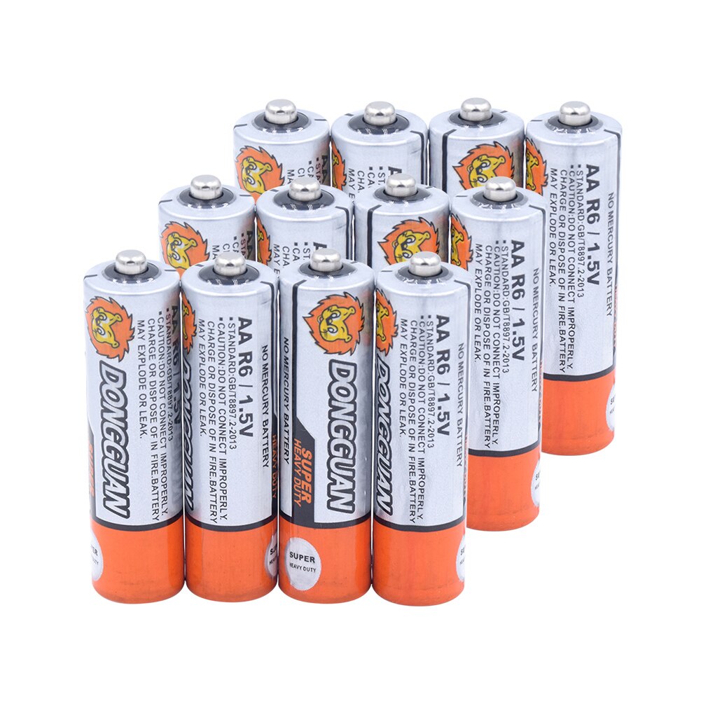 AA batterie Carbon zinc 4-20Pcs/pack LR6 AM3 E91 dry cell Disposable battery for calculator remote control toy game battery: 12  Pieces