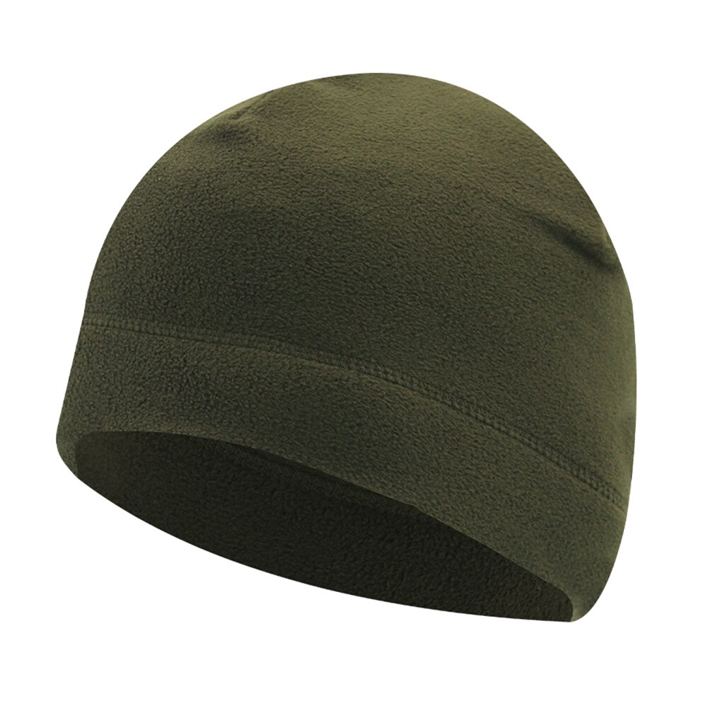 Skullies Beanies Men&#39;s Winter Hat Knitted Hats For Women Beanie Men Warm Thick Fur Bonnet Homme Women&#39;s Skull Hat Caps: Army Green