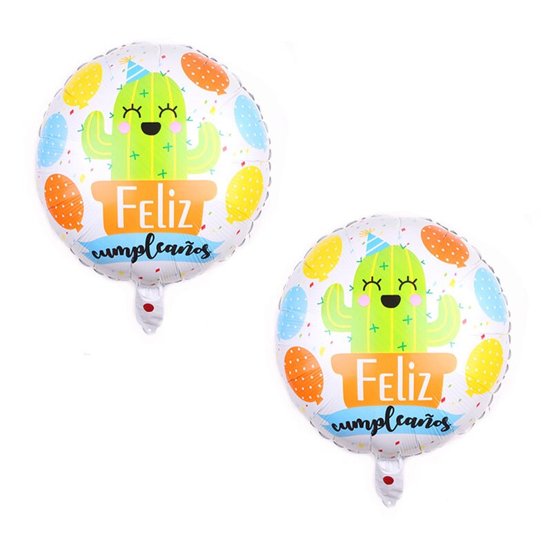 Mexican Party Alpaca Cactus Foil Balloon Alpaca Llama Banner Bachelorette Pinata Balloon Party Decor Summer Birthday Supplies: 2pcs set B