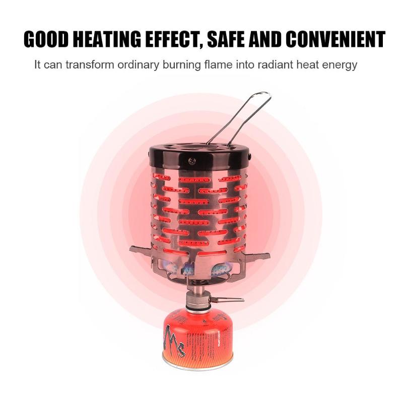 Duurzaam Kachel Slijtvaste Outdoor Camping Gas Kachel Draagbare Rvs Gas Warmer Verwarming Cover