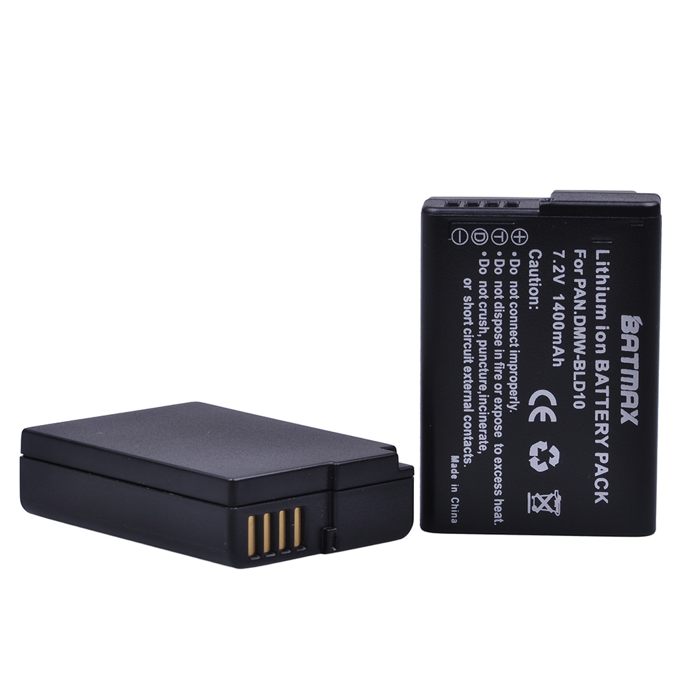 2Pcs 1400mAh DMW-BLD10E DMW BLD10E BLD10 BLD10PP Batteries for Panasonic DMC GF2GK GF2 G3 GX1 DMC-GF2 DMC-G3 DMC-GX1 Battery