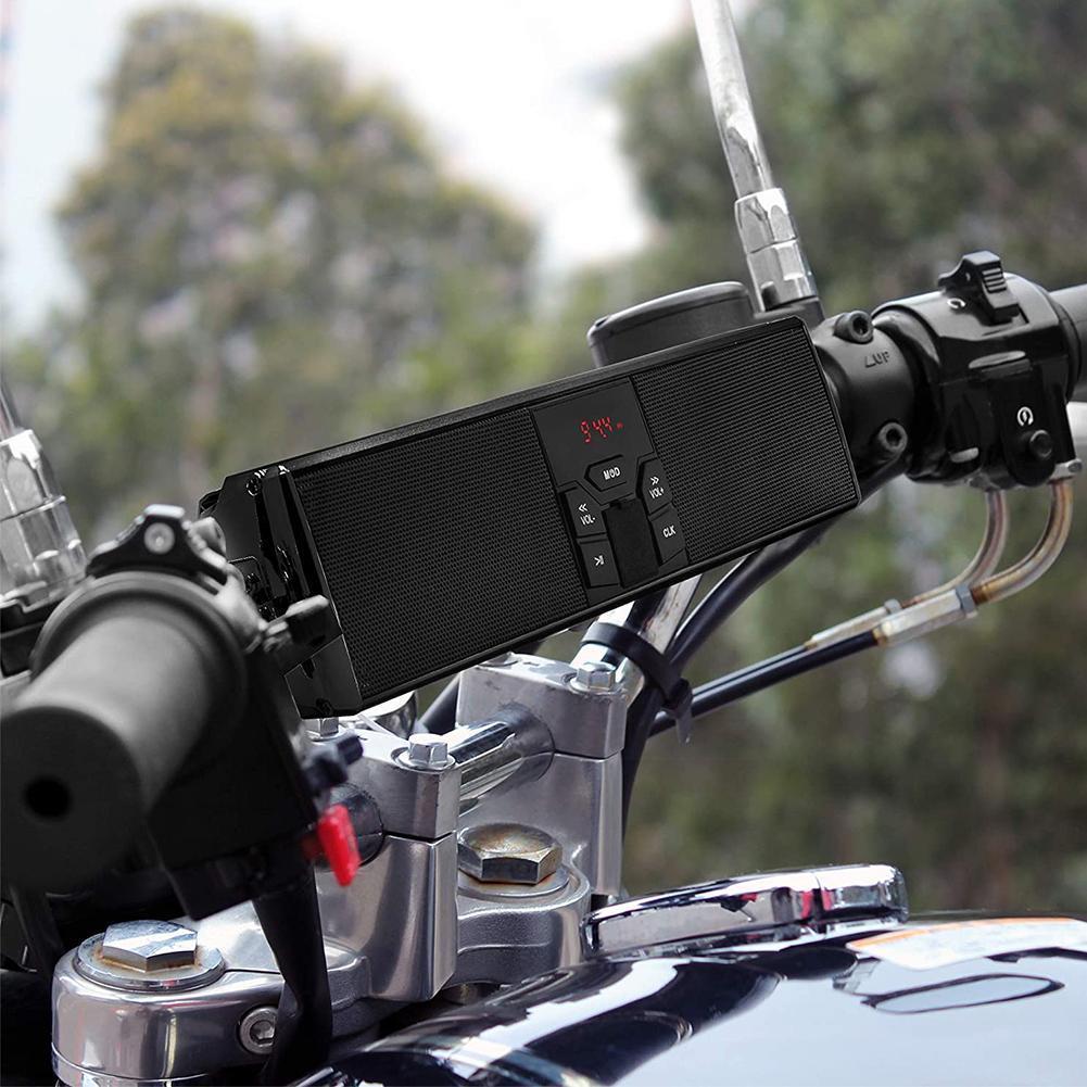 Motorcycle Audio System With LED Display, With Application Control, Stereo, Radio, Usb, Motorcycle Accessories Mp3, Fm Tf, U5T7