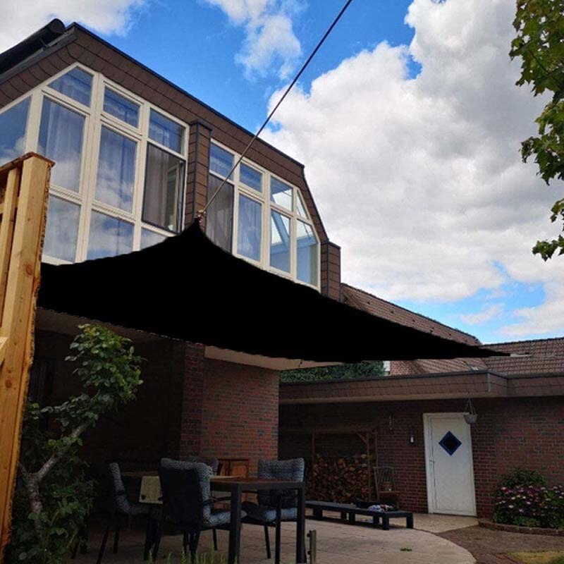 Cour rectangulaire carré Ultraviolet Oxford tissu extérieur jardin noir 3X