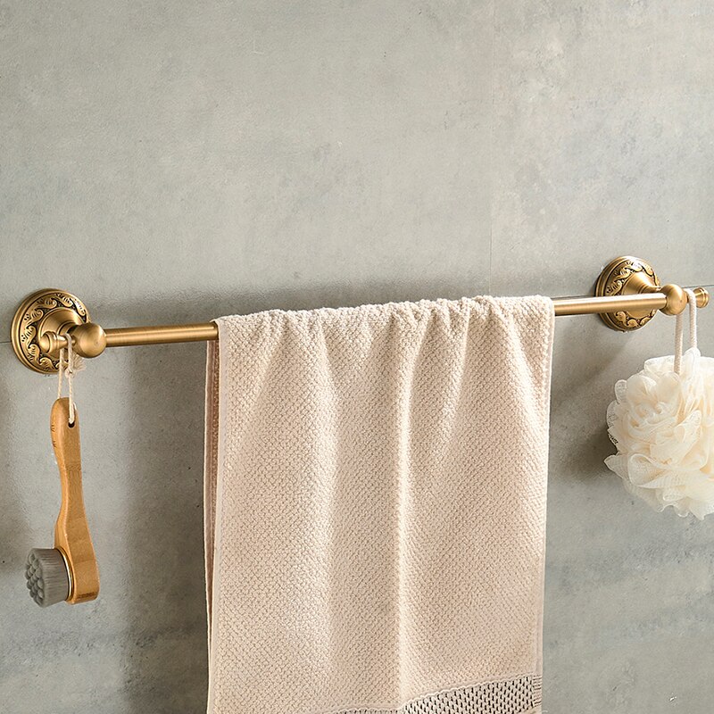 Nail free Towel Holder Antique Brass Bathroom Towel bars Towel Bathroom Accessories