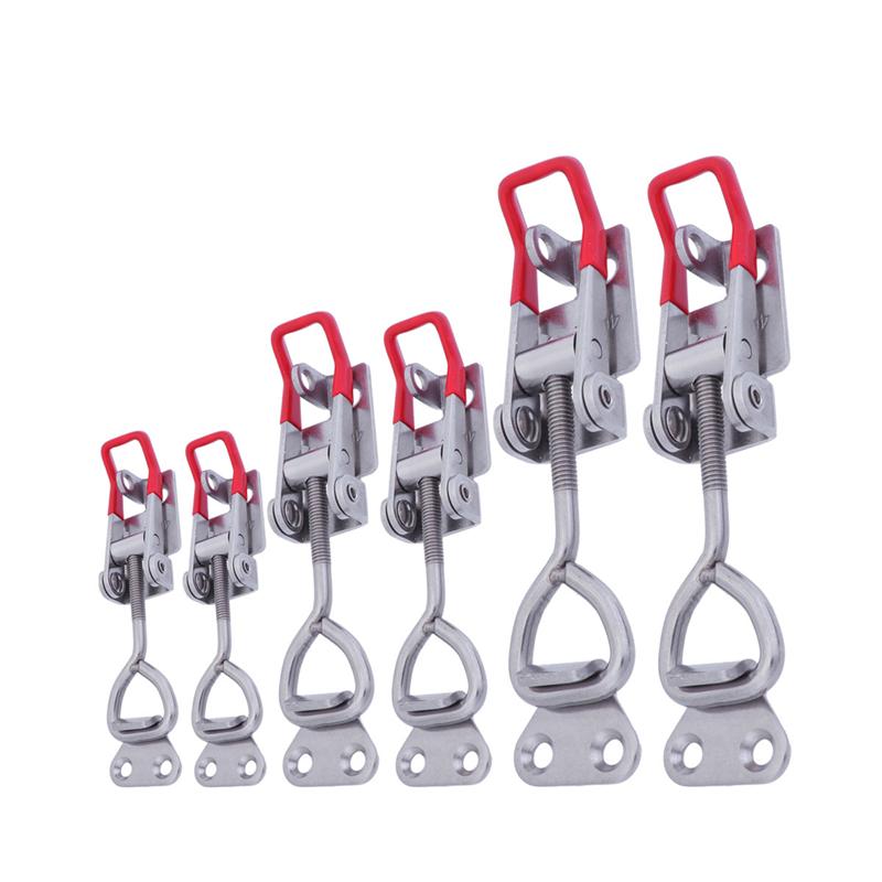 6 Pcs/3 pcs 4001 4002 4003 Effen Toggle Klink Klem Metalen Verstelbare Deur Kabinet Box Case Toggle Klink zware Hand Tool