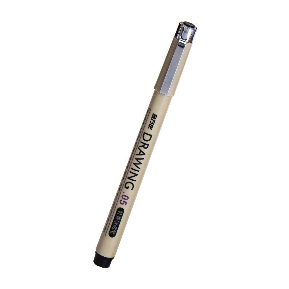 01-08mm 12Pcs/Box Drawing Needle Pen Set Drawing Liner for Portrait Sketching Painting Supplies Needle Marker Pen G-0950T