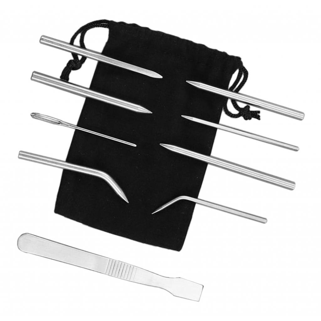 9x Paracord Stitching Set Paracord Lacing &amp;Smoothing Tool For Weaving