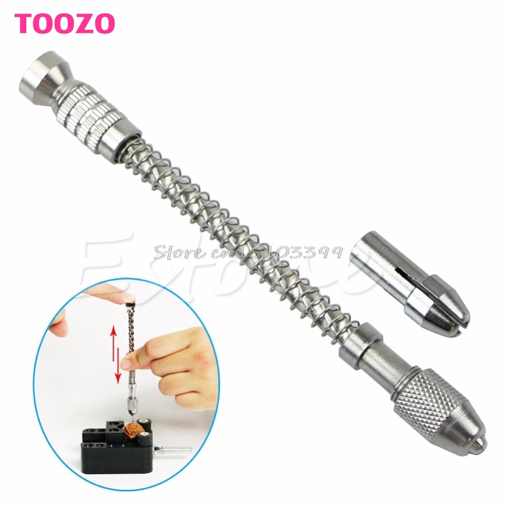 Mini Pin Vise Wood Spiral Hand Push Drill Chuck For Jewelry Tool Micro Twist Bit
