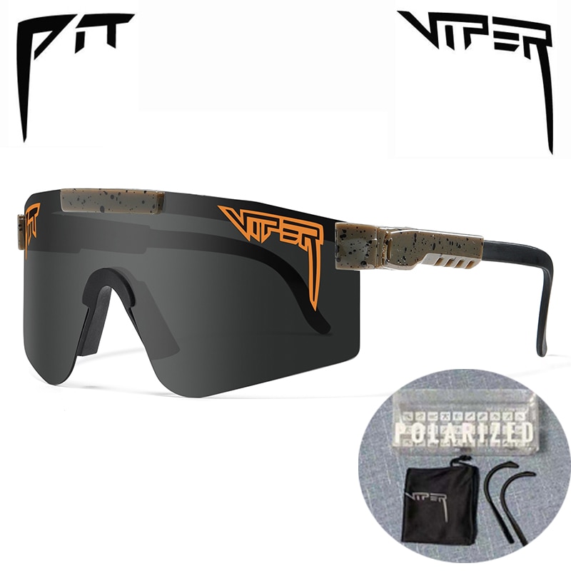 PIT VIPER-gafas de sol polarizadas para ciclismo, lentes de sol para bicicleta de montaña, con funda, UV400