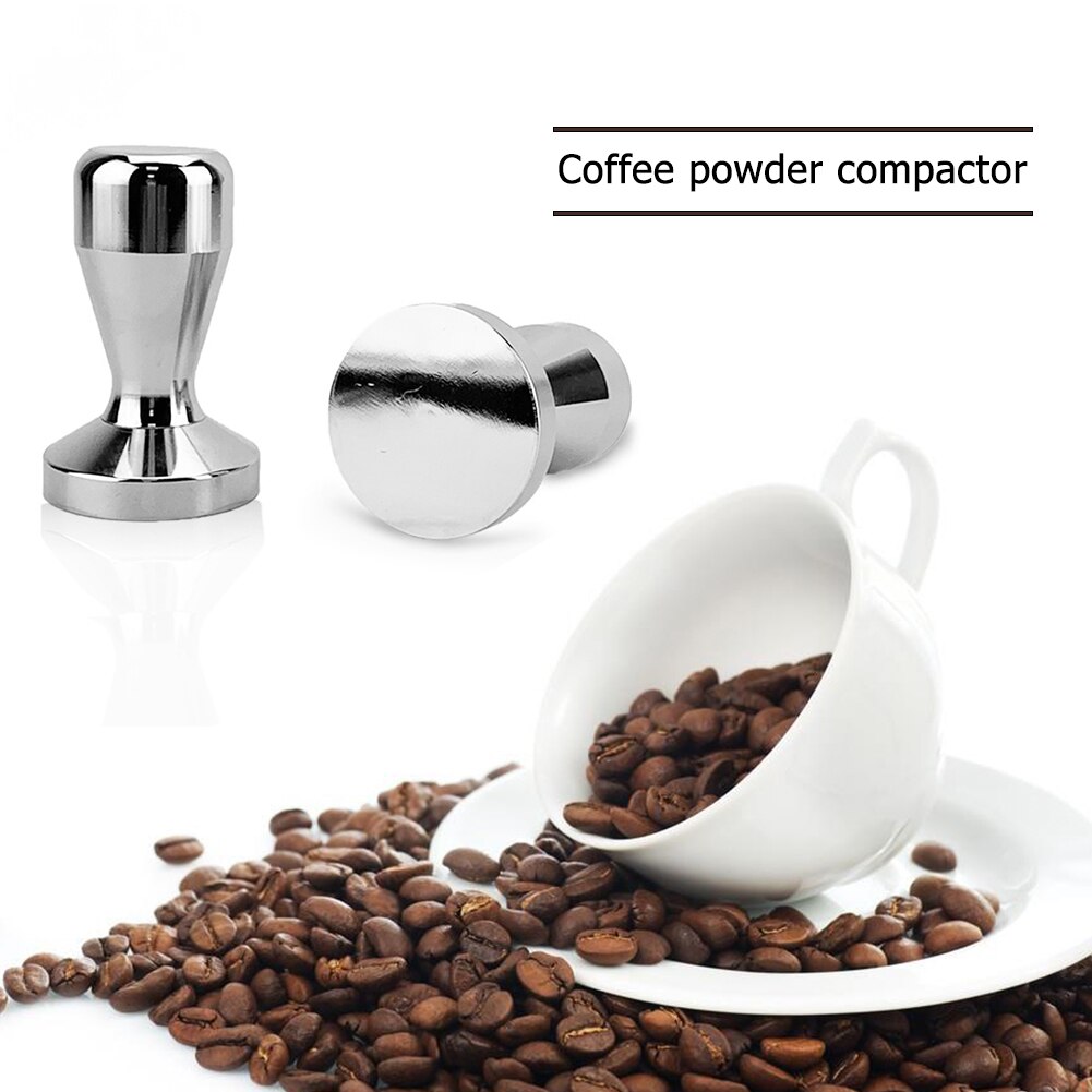 Rustfritt stål kaffesabotasje 51mm 57.5mm manuell kaffebønnemølle trykk kaffekvern hammer espressomaskin kafé barista verktøy