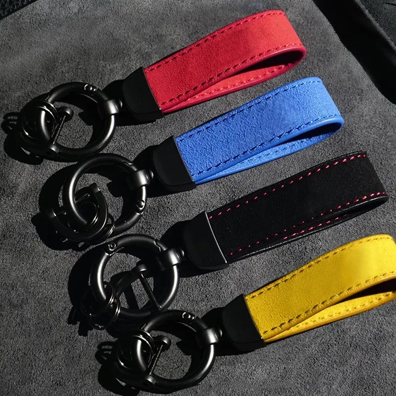 Auto Metaal Leer Suède Styling Power Emblem Sleutelhanger Sleutelhanger Ring Voor BMW M X1 X3 X4 X5 X6 X7 E46 E90 F20 E60 E39 Accessoires
