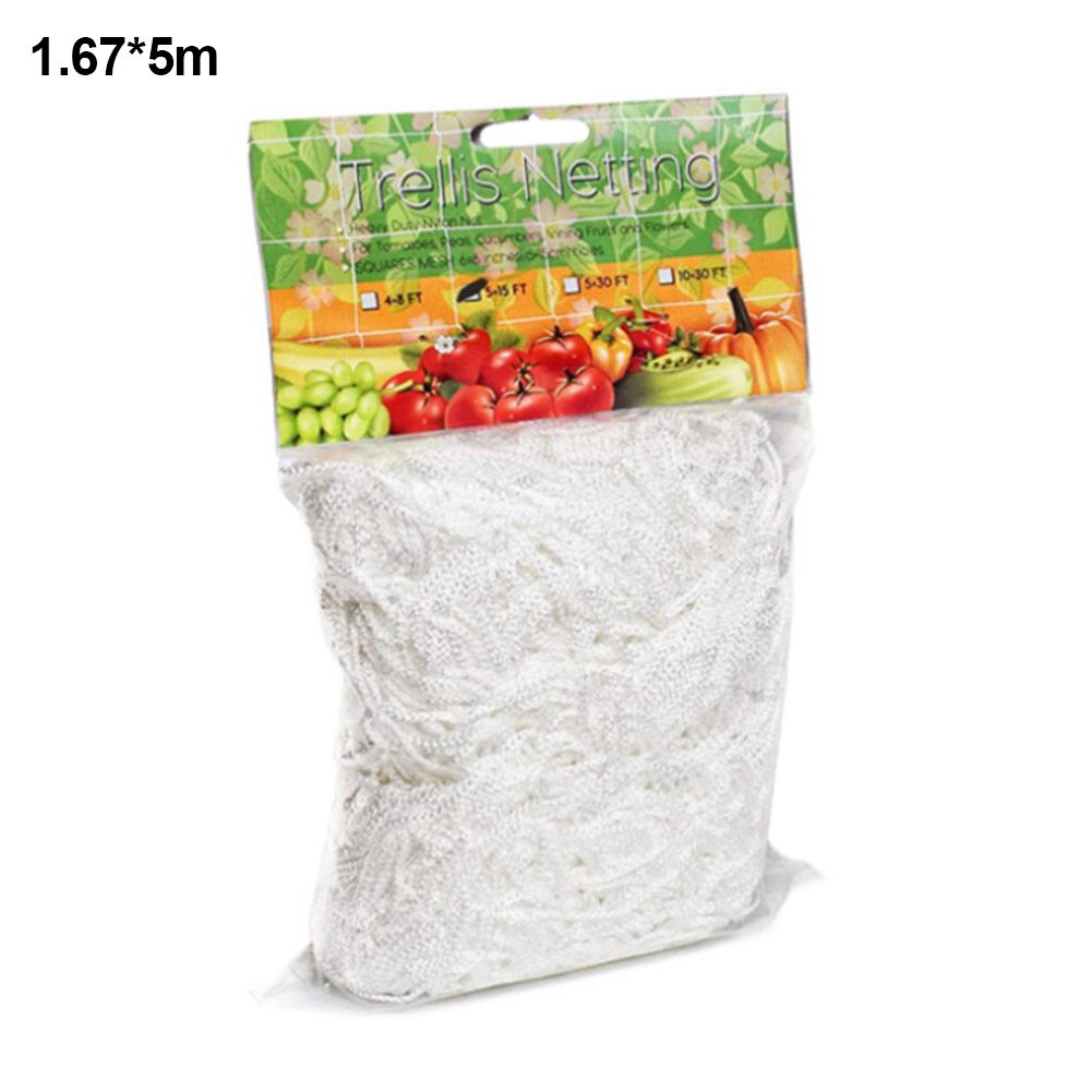 Malla de red para plantas trepadoras, marco de red de aterrizaje para plantas de pepino, flor, enredadera, enredadera, Red de jardín, 5m, 10m: S