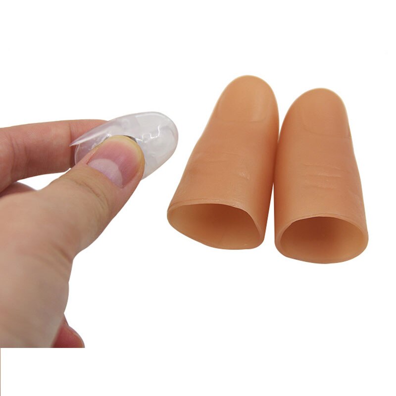 1 paio di Luci su Giocattoli Pollice trucchi di magia Giocattoli per Halloween Del Partito di Spettacolo di Magia di Gomma Dito Pollice illusione Magia di Strada oggetti di scena