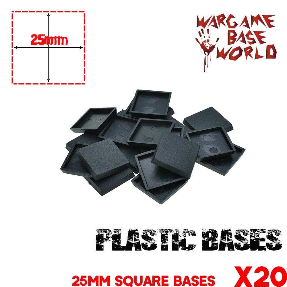 Model bases voor gaming miniaturen 20 stks 25mm vierkante basis