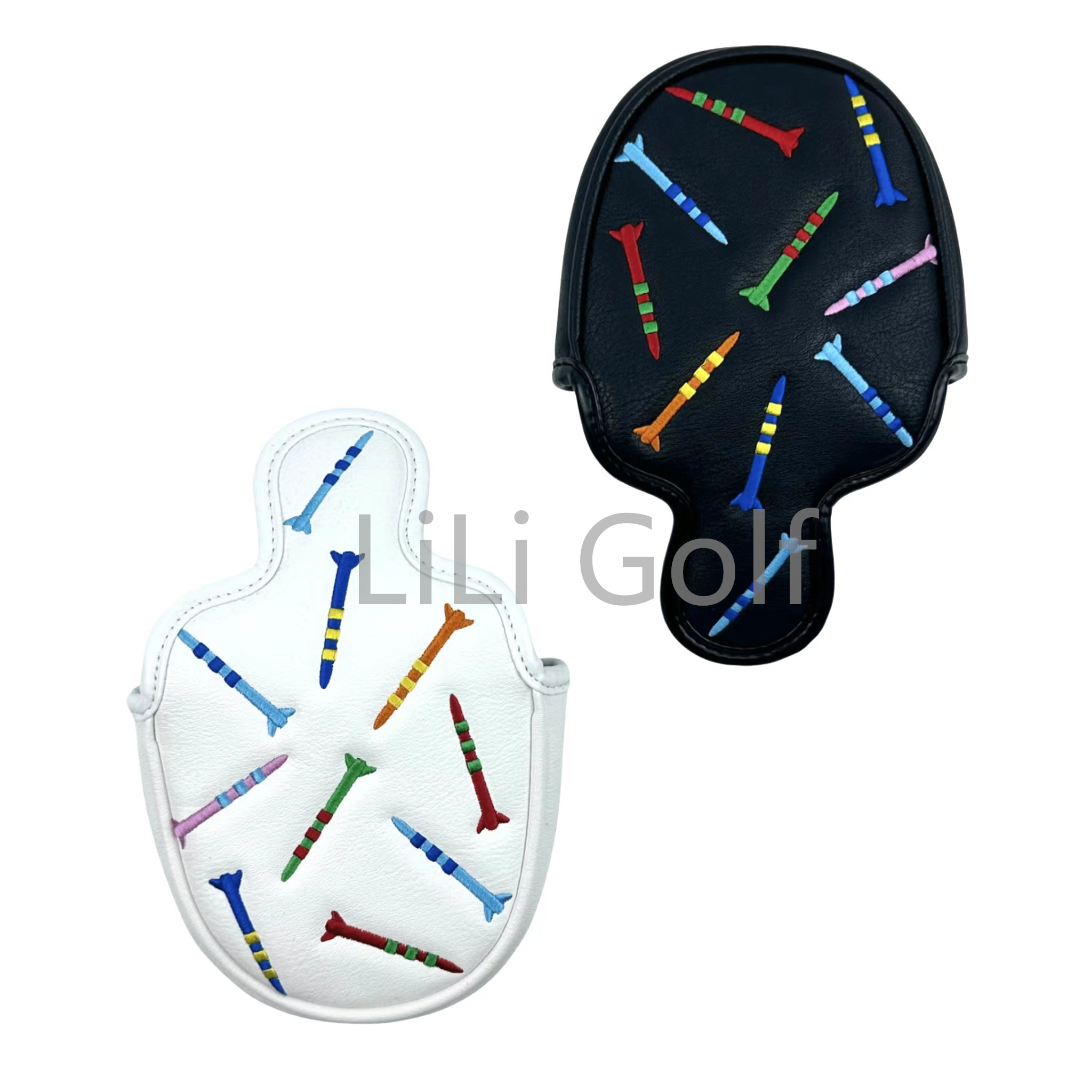 Missile Patroon Putter Cover PU Lederen Mallet Putter Cover Magnetische Sluiting Golf Head cover 1PC