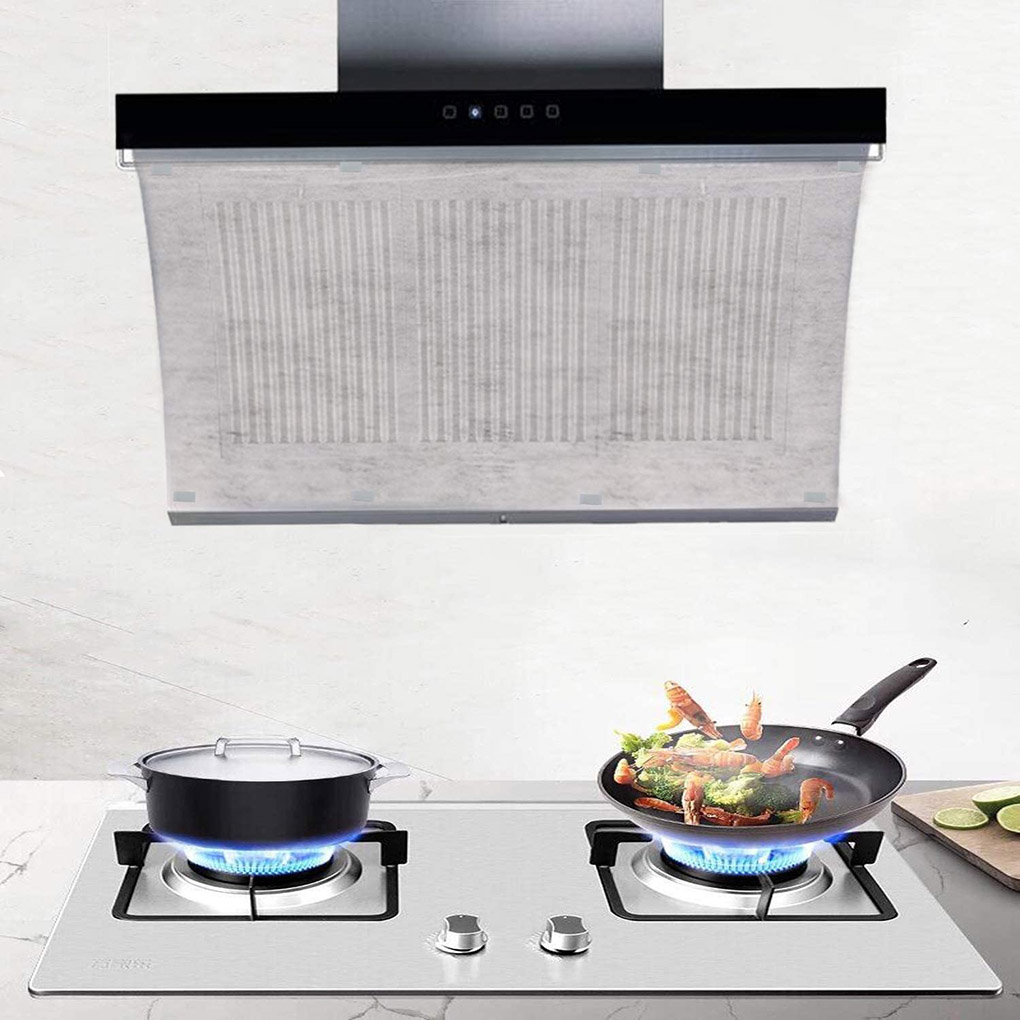 Oil Filter Paper Non-woven Grease Absorbing Paper Roll Replacement Kitchen Oil Hood Sticker Oil Filter Paper Oil Filter Sticker