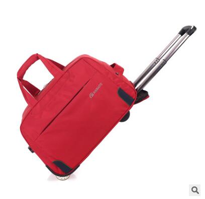 de equipaje para hombre, bolsa de viaje con ruedas, bolsa de equipaje Oxford a prueba de agua, bolsa de viaje, maletas: Small Red